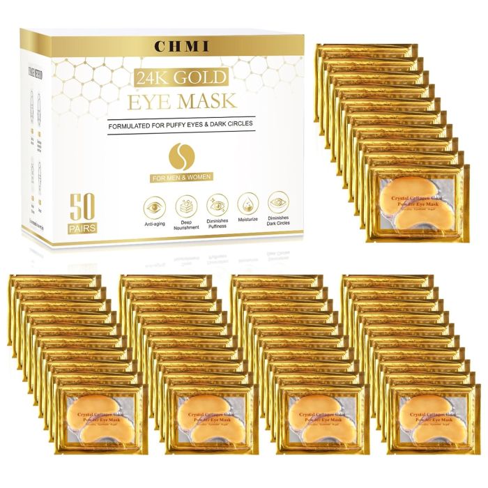 CHMI 24K Gold Under Eye Patches 50 Pairs